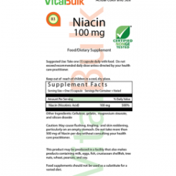 NIACIN 100 MG - 1000 CAPSULES