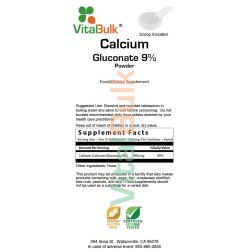 CALCIUM GLUCONATE 9% - 16 Oz. (453 Gr.)