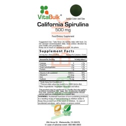 CALIFORNIA SPIRULINA 500 MG  – 180 TABLETS