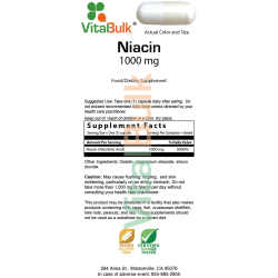 NIACIN 1000 MG – 75 CAPSULES