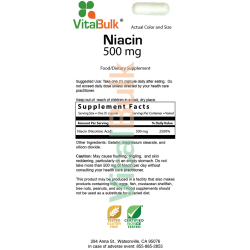 NIACIN 500 MG – 60 CAPSULES