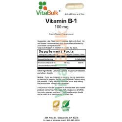 VITAMIN B1 100MG – 100 CAPSULES