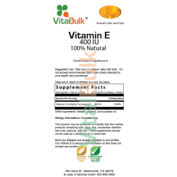 VITAMIN E 400 IU – 100 SOFTGELS