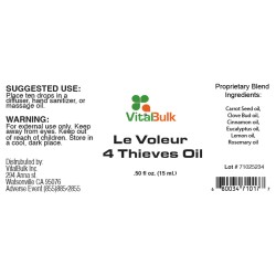 LE VOLEUR - 4 THIEVES OIL - 0.5 Oz. (15 ML)