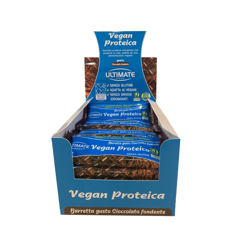 VEGAN PROTEIN - 24 BARS 40g - DARK CHOCOLATE