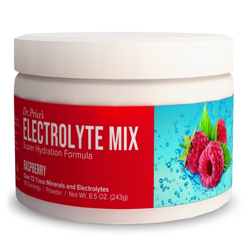 ELECTROLYTE MIX - RASPBERRY FLAVOR – 90 SERVINGS