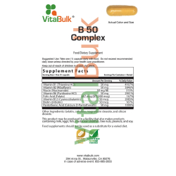 VITAMIN B50 COMPLEX – 100 CAPSULES