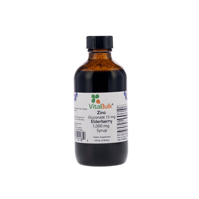 ZINC GLUCONATE 15 mg WITH ELDERBERRY 1000 mg SYRUP