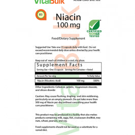 NIACIN 100 MG - 1000 CAPSULES