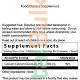 CALCIUM GLUCONATE 9% - 16 Oz. (453 Gr.)