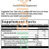 EVENING PRIMROSE ORGANIC OIL 500MG – 100 SOFTGEL18