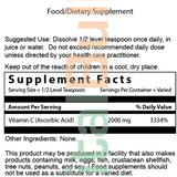 VITAMIN C CRYSTALS – 4 Oz. (113 Gr.) POWDER