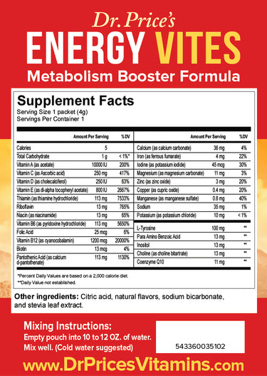 ENERGY VITES – 30 INDIVIDUAL PACKETS