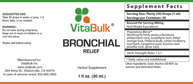 BRONCHIAL RELIEF – 1 Oz. (30 ML)