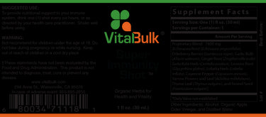 SUPER IMMUNITY SHOT - ORGANIC HERBS - 1 Oz. (30 ML)