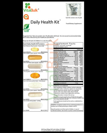 DAILY HEALTH KIT – 250 PACKETS PER BOX