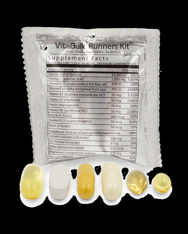 RUNNERS KIT PACKET – 30 PACKETS PER BOX